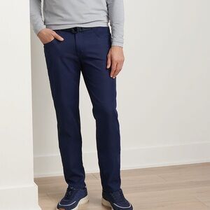 Peter Millar Navy eb66 Performance Five-Pocket Pant Golf Travel Men’s Sz 40x32